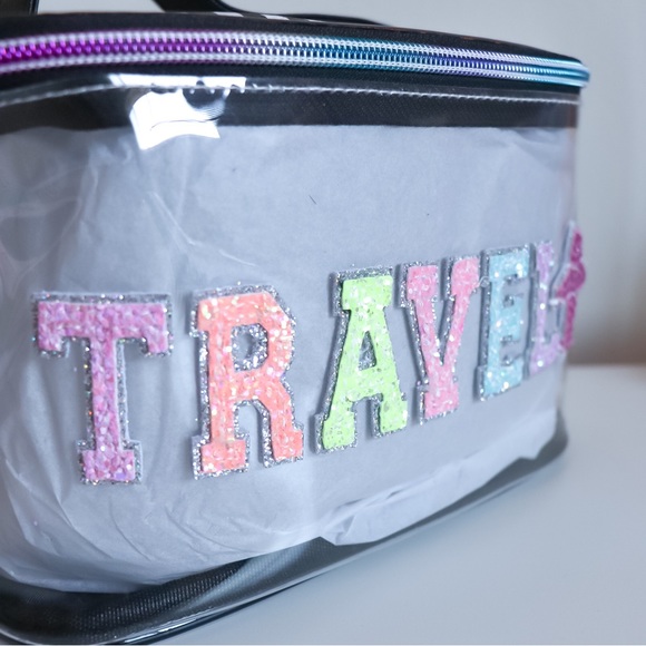 OMG Accessories Travel Clear Glam Makeup Bag - Picture 3 of 7